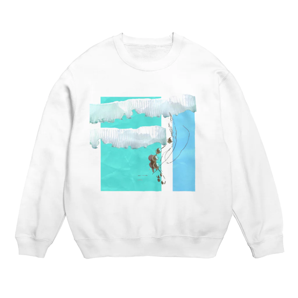 カラフルをふふふと作る場所の素材はかわい Crew Neck Sweatshirt