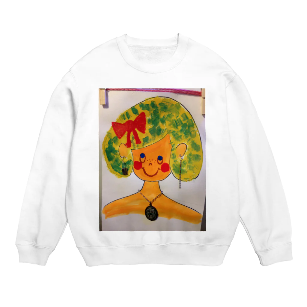 pokkeの知的な女の子 Crew Neck Sweatshirt