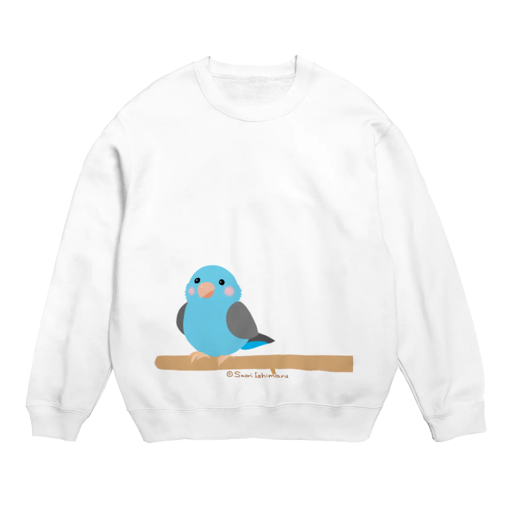 石丸沙織のポチャルリハインコ Crew Neck Sweatshirt