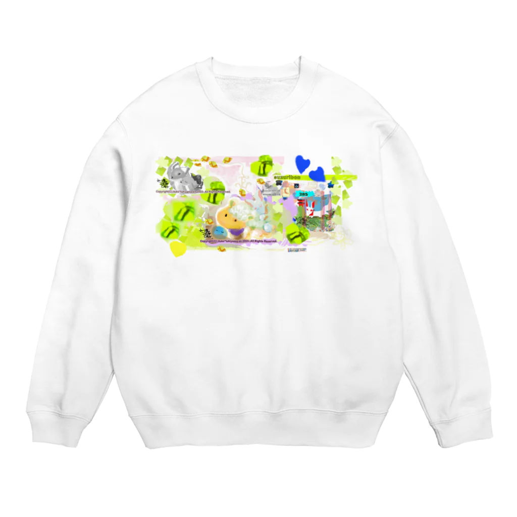 ituko*tukiyama-khの285★月山いつこ作品●お散歩と新緑1 Crew Neck Sweatshirt