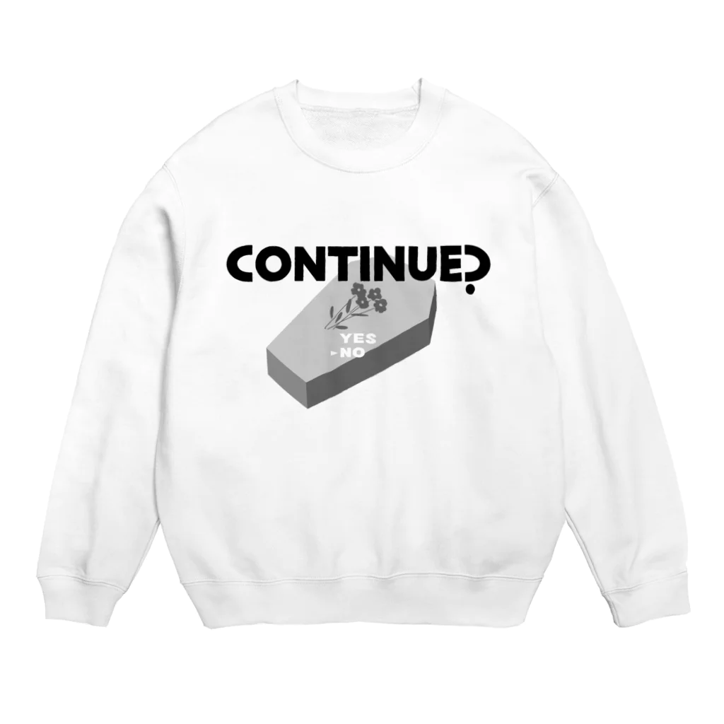 ねこぜもんのCONTINUE？(Type A) Crew Neck Sweatshirt