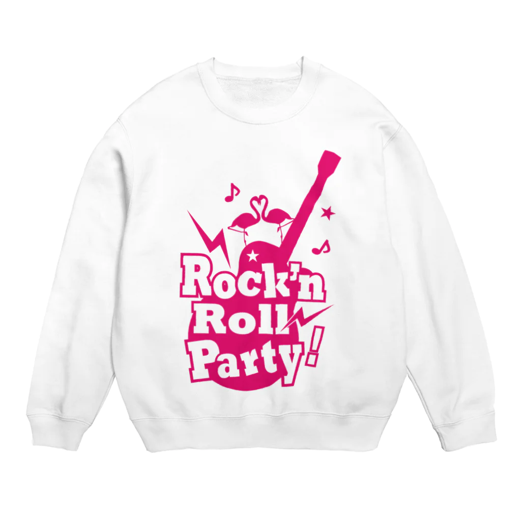 punkpantherのRock'n Roll Party pink Crew Neck Sweatshirt