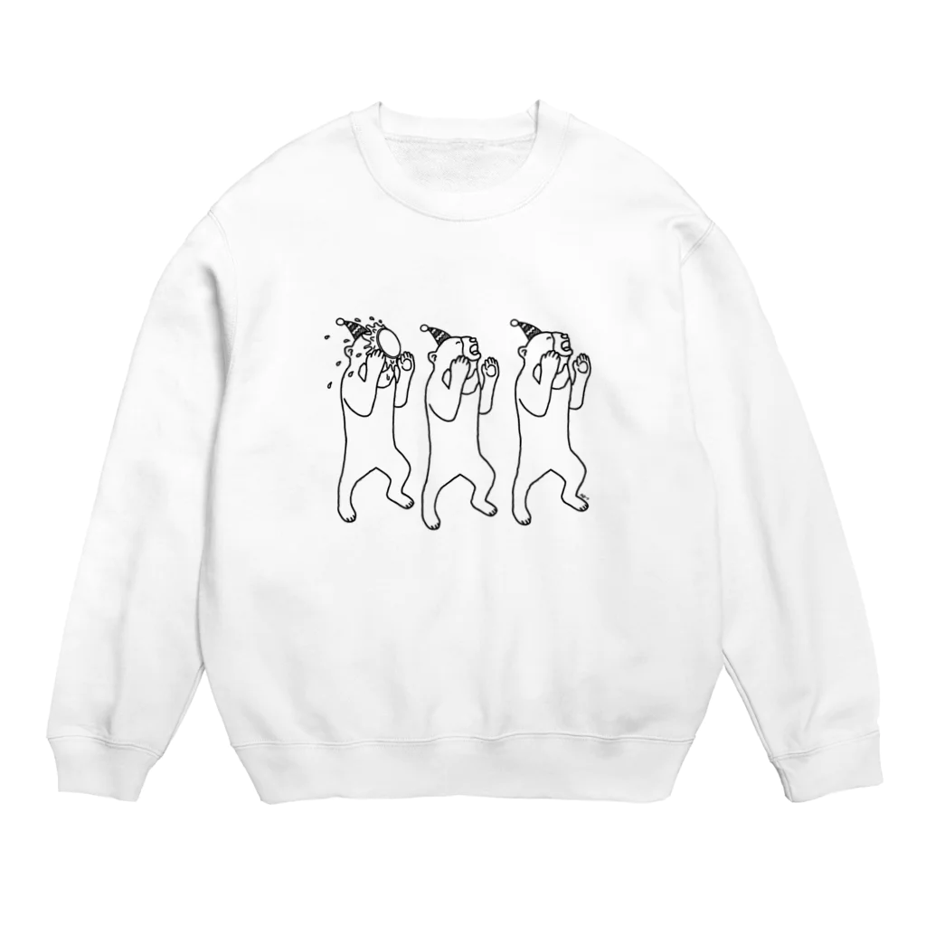 Aliviostaのパーリーナイト3 マレーグマ 熊 動物イラスト Crew Neck Sweatshirt