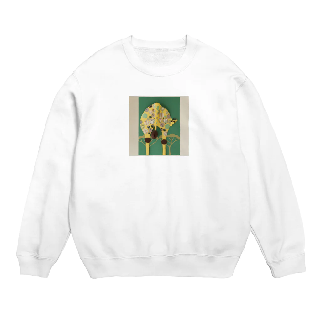 Hanako tamuraのキリンさんが好きです Crew Neck Sweatshirt