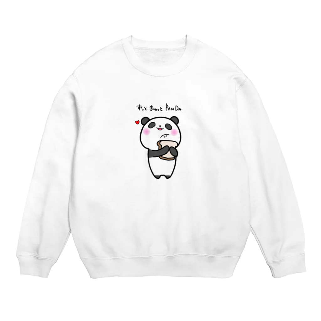 なまいきユルコーン🦄×うさぴよ🐥のずっと ぎゅっと PANDA Crew Neck Sweatshirt