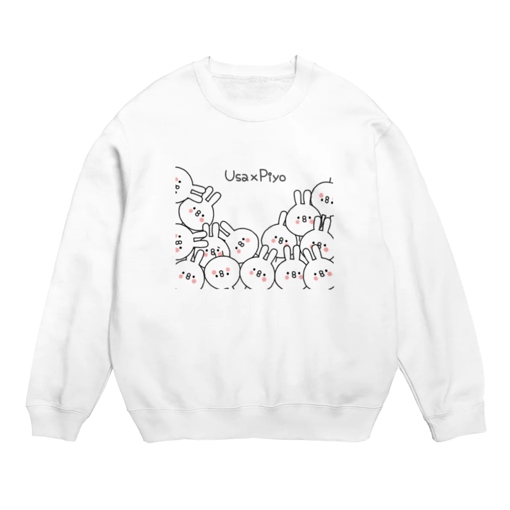 なまいきユルコーン🦄×うさぴよ🐥のうさ×ぴよ Crew Neck Sweatshirt