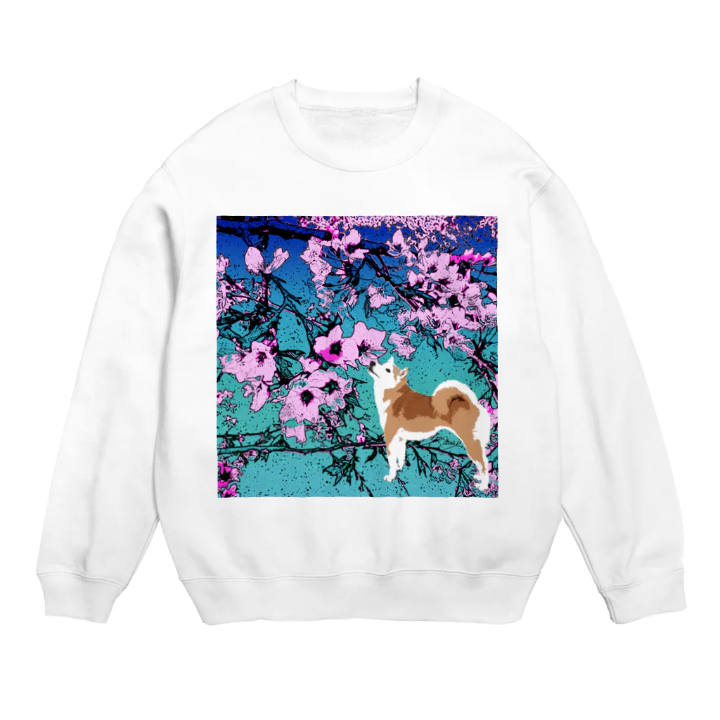 陽向の桜 Crew Neck Sweatshirt