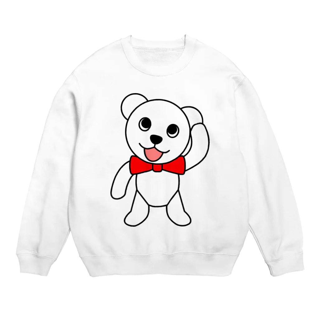 スタンプグッズ販売店のしろくまペロちゃんスウェットシャツ Crew Neck Sweatshirt