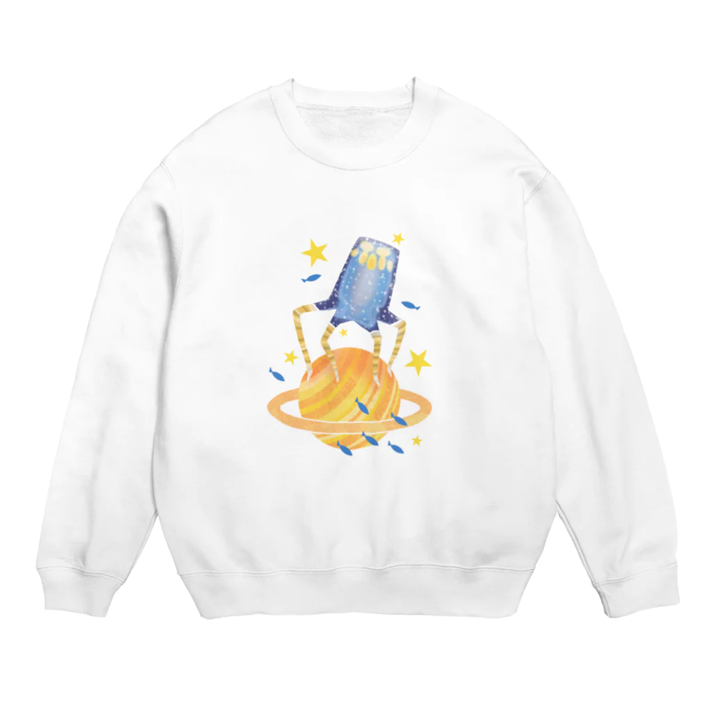 Bleaの土星侵略クラゲ星人 Crew Neck Sweatshirt