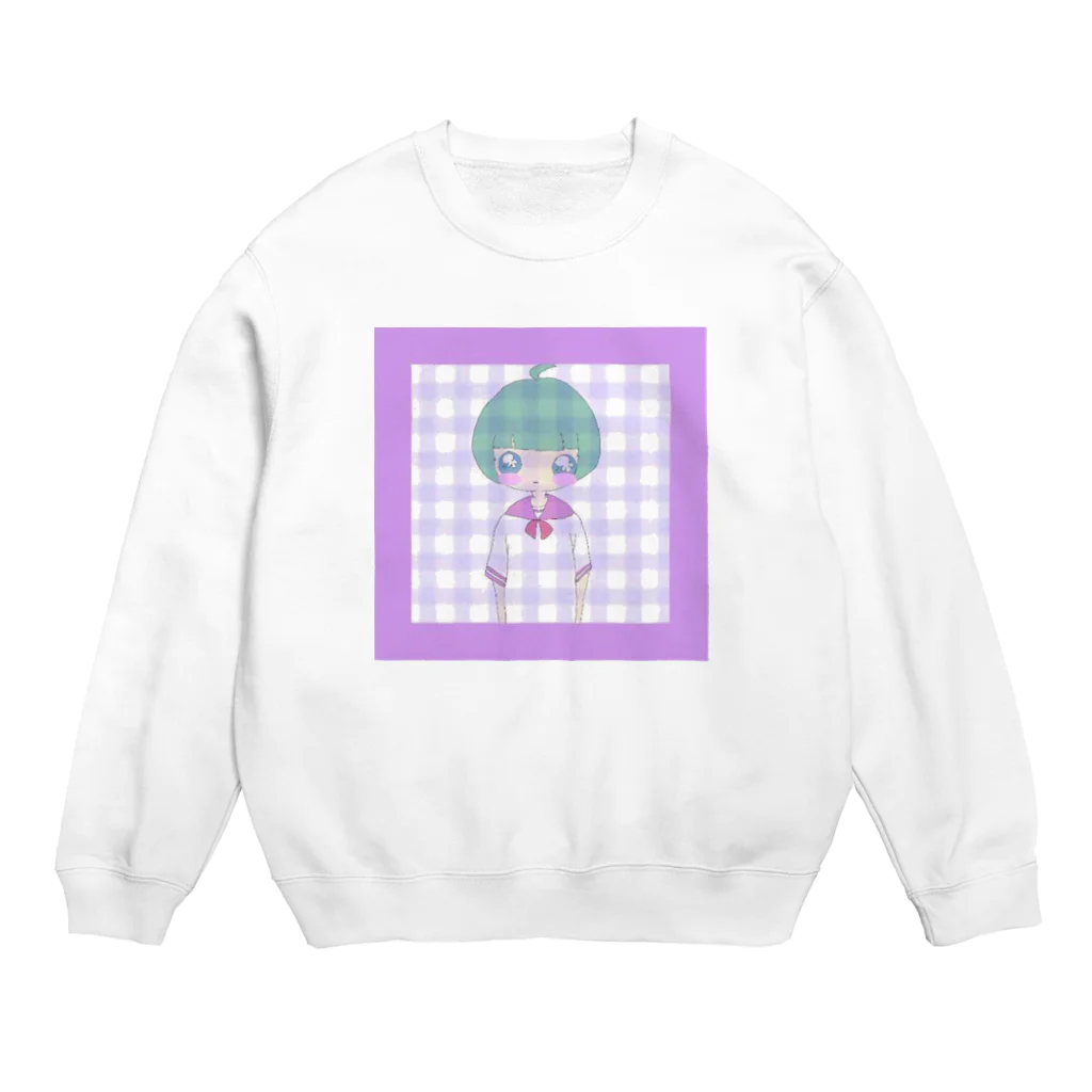 雨飴のあいうえお Crew Neck Sweatshirt