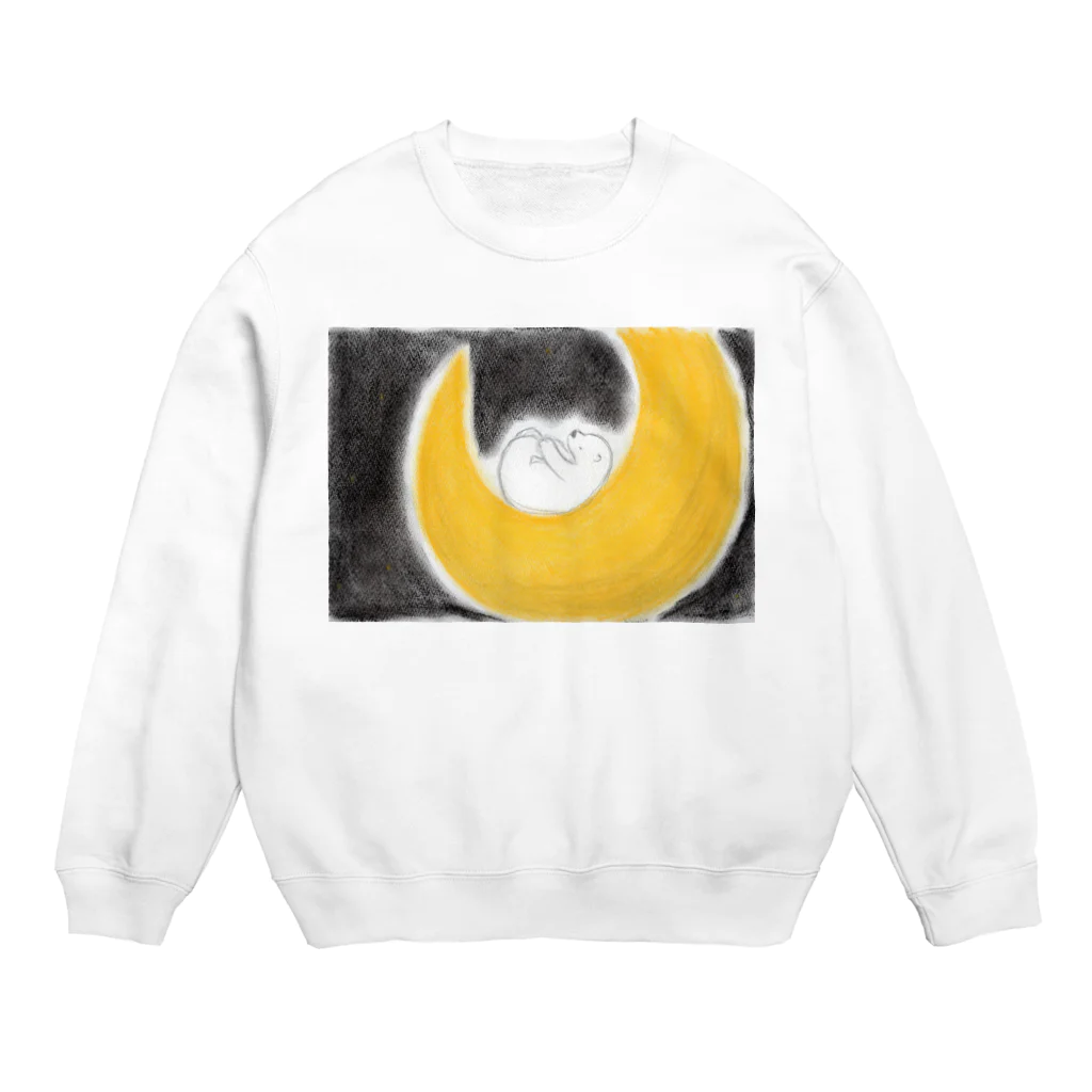 nikirisaの月とボク Crew Neck Sweatshirt