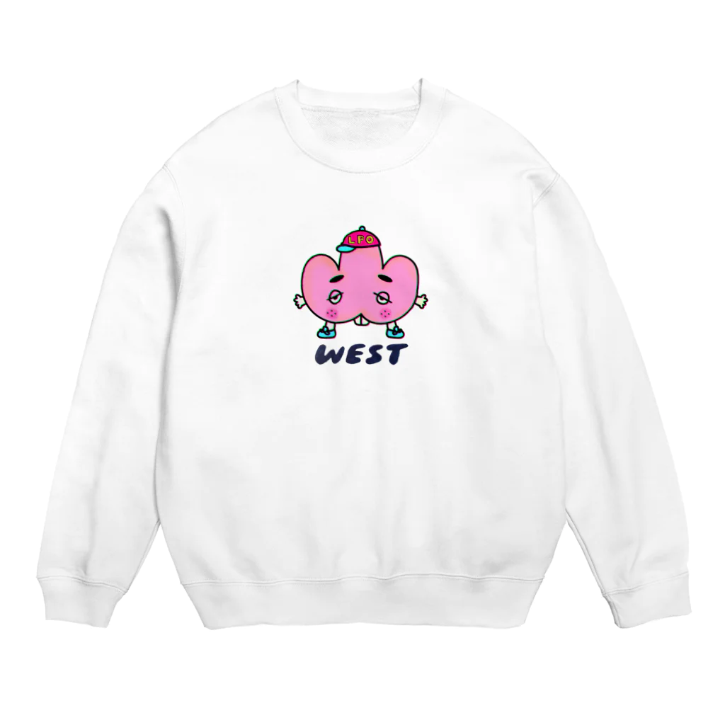 west-kunのウエストくん Crew Neck Sweatshirt