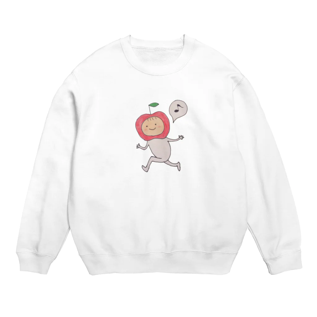 ＩＺＵＵＺＩのりんごおでかけ Crew Neck Sweatshirt