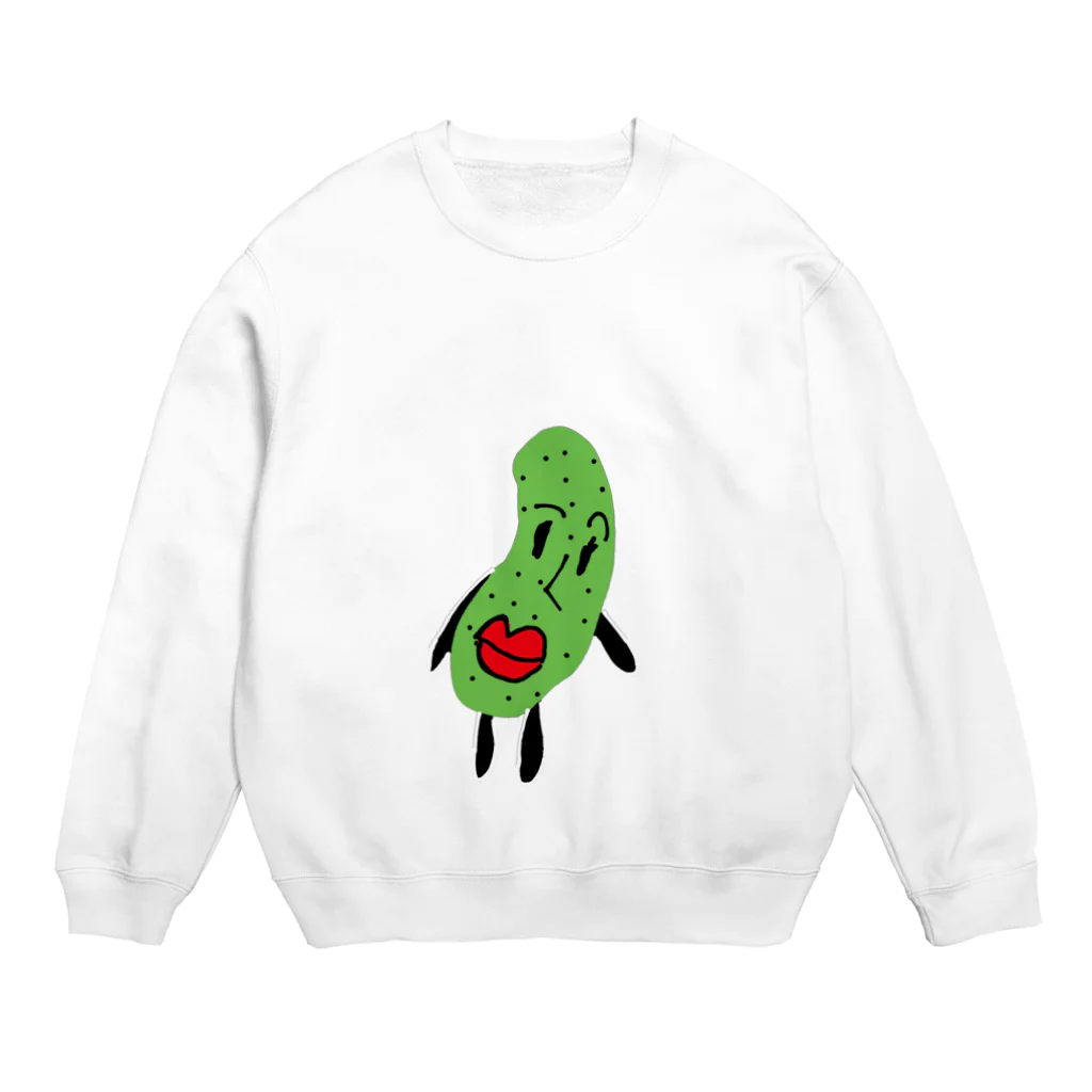 mrアキのきゅうりちゃん Crew Neck Sweatshirt