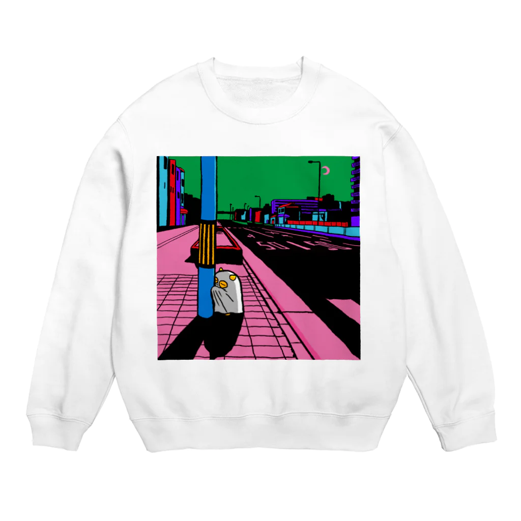 原田ちあきのもうどくと夜 Crew Neck Sweatshirt