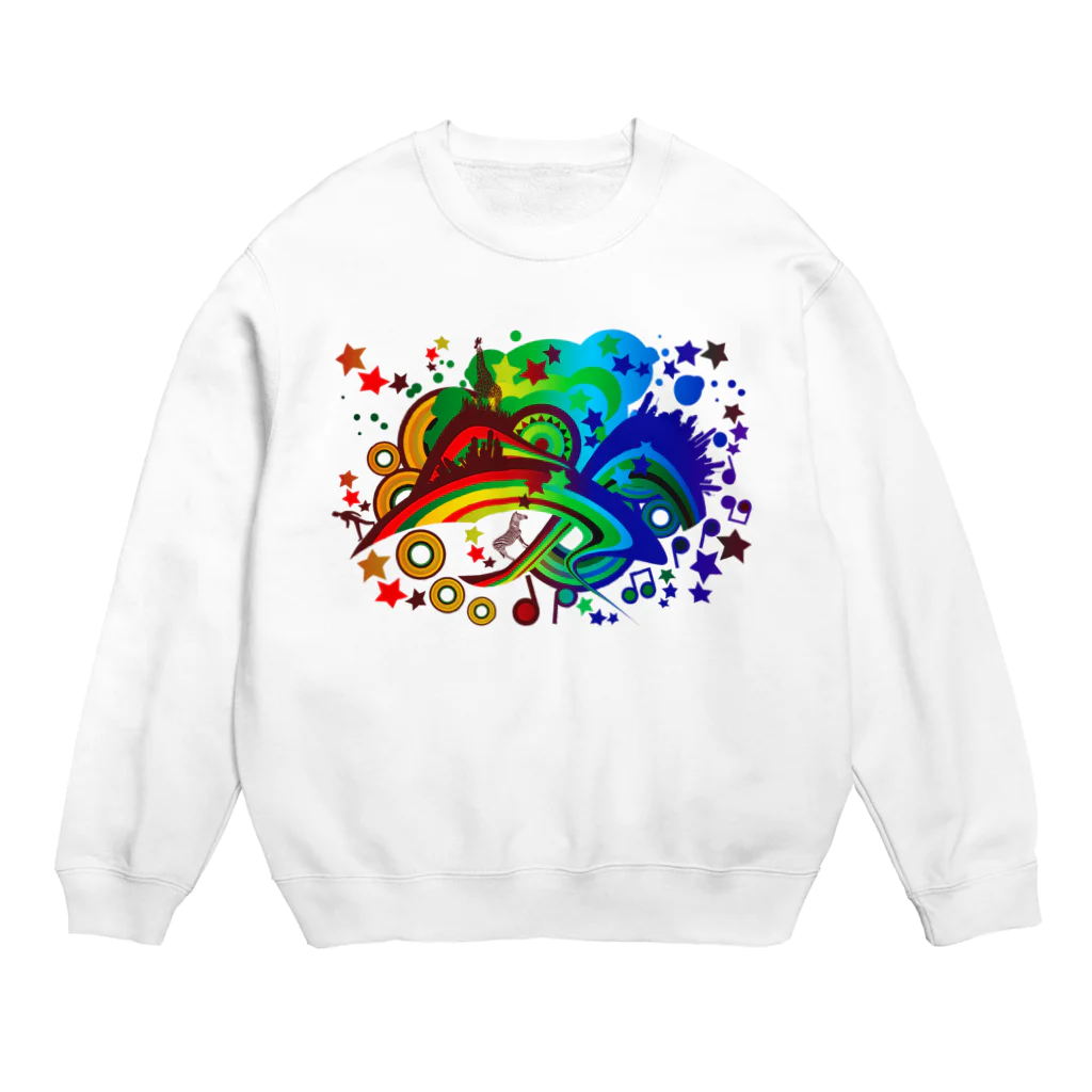 AURA_HYSTERICAのOver_The_Rainbow Crew Neck Sweatshirt