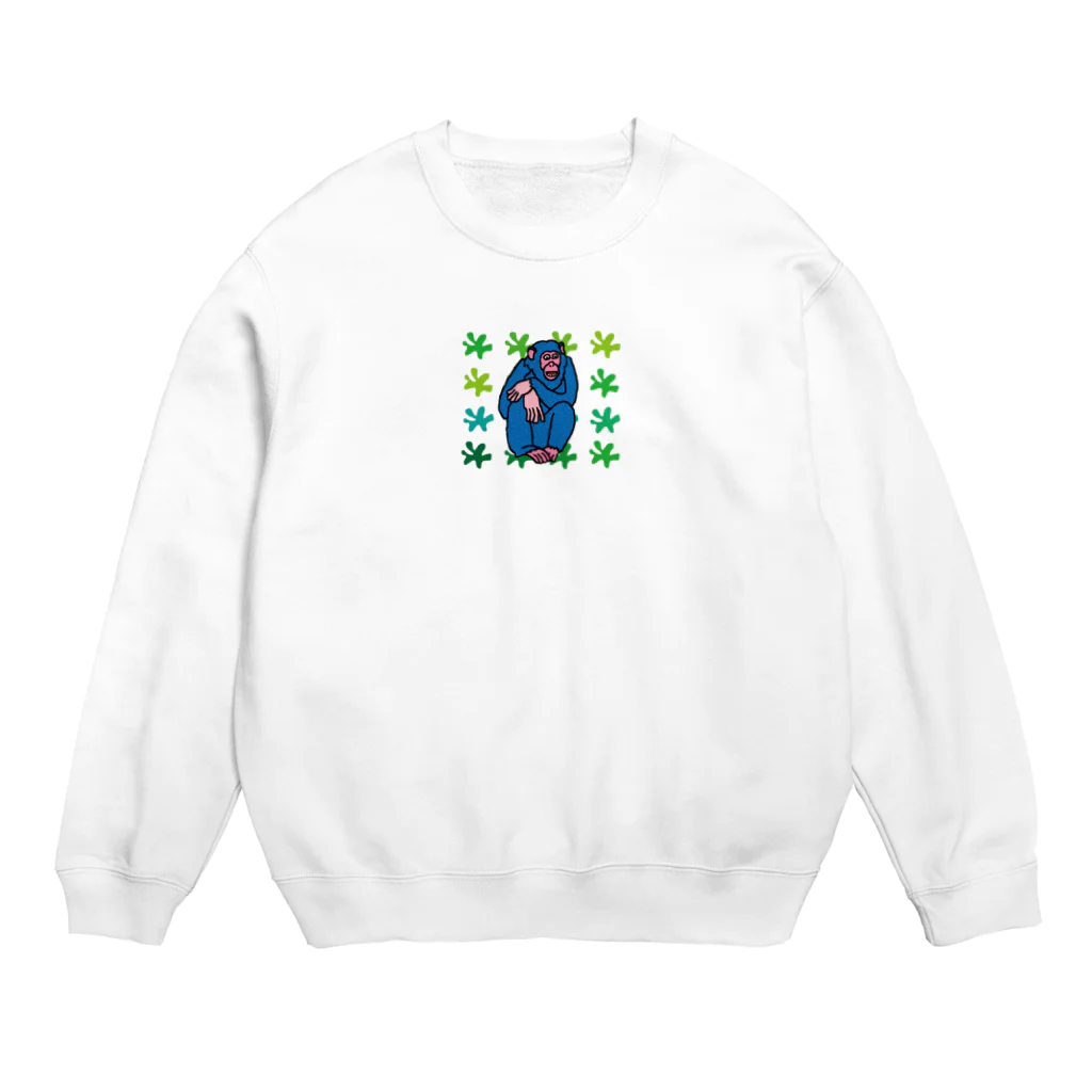 ジルトチッチのデザインボックスの猿です　それでどないしはりましたん？ Crew Neck Sweatshirt