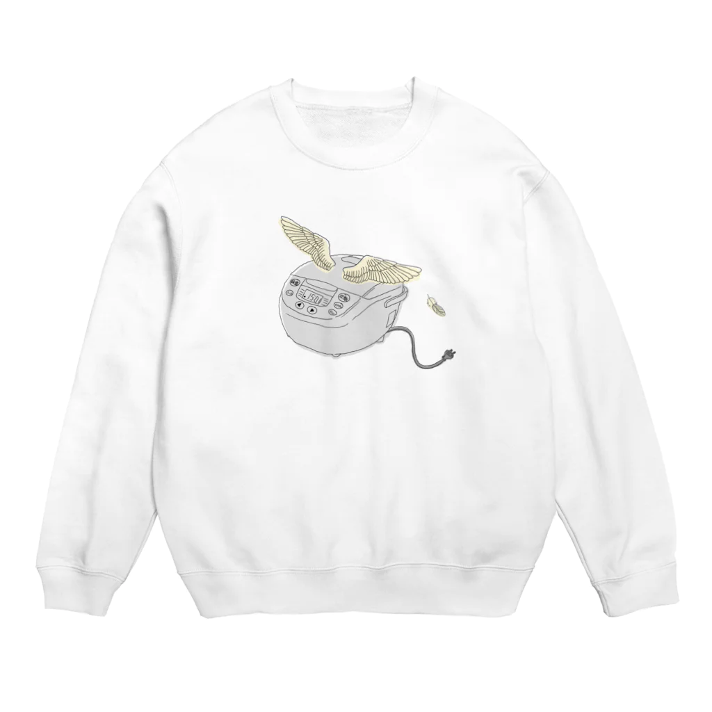 ざわ屋の空飛ぶ炊飯器 Crew Neck Sweatshirt