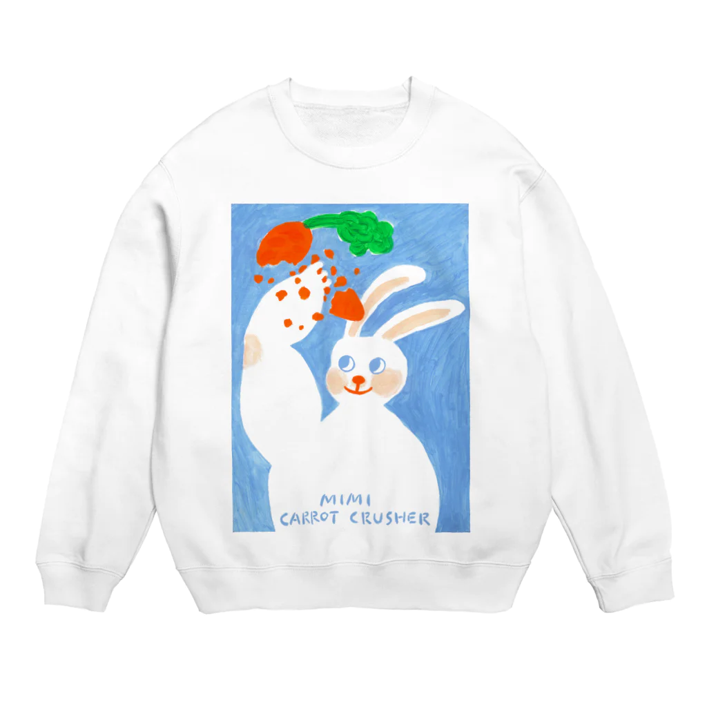 YA MARKETのニンジンクラッシャーミミちゃん Crew Neck Sweatshirt