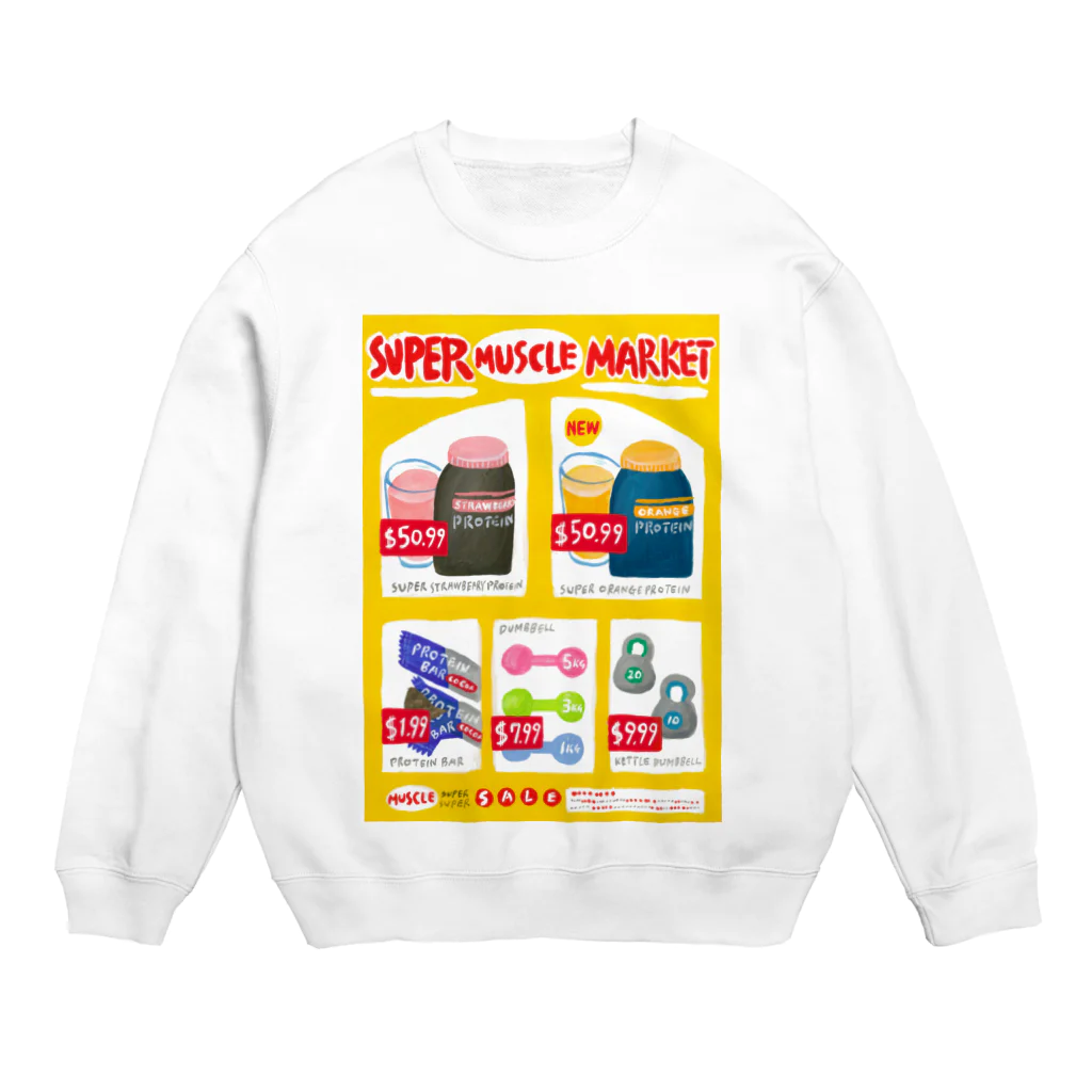 YA MARKETのスーパーマッスルマーケットのチラシ Crew Neck Sweatshirt