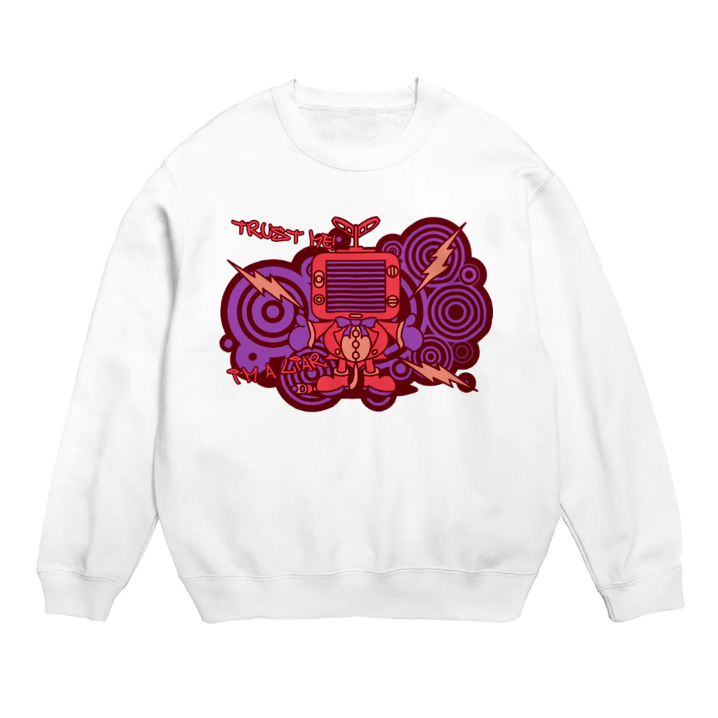 AURA_HYSTERICAのTV_MAN Crew Neck Sweatshirt