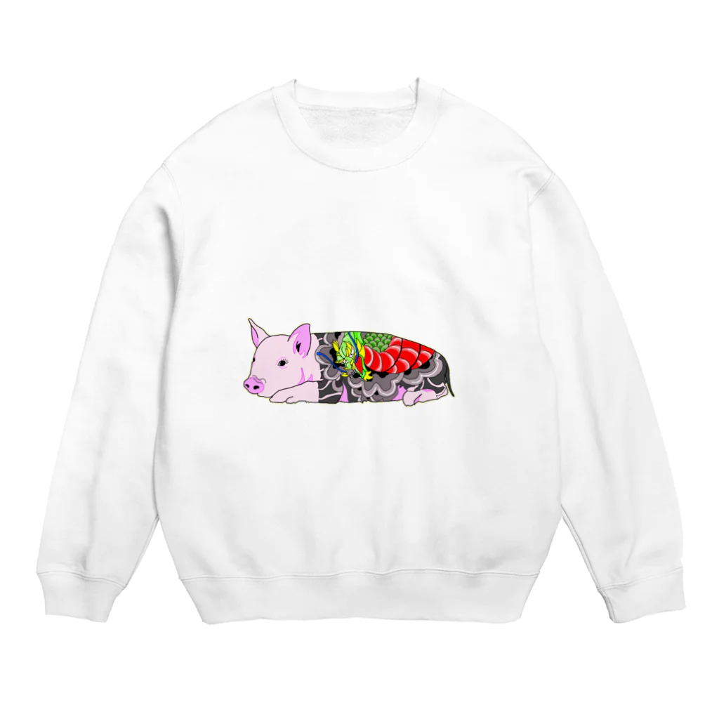 「改造人間32号」STOREのtatoo pig Crew Neck Sweatshirt