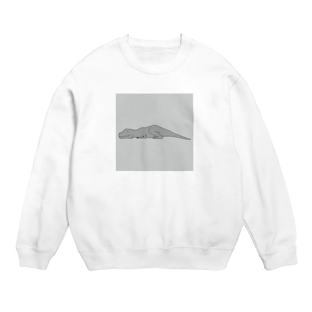 かわいい恐竜のかわいいティラノサウルス Crew Neck Sweatshirt