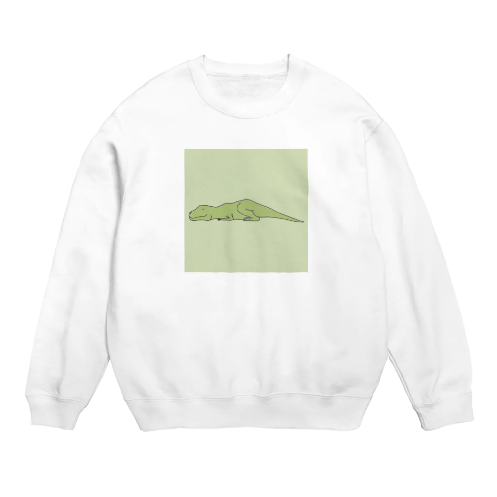 かわいい恐竜のかわいいティラノサウルス Crew Neck Sweatshirt