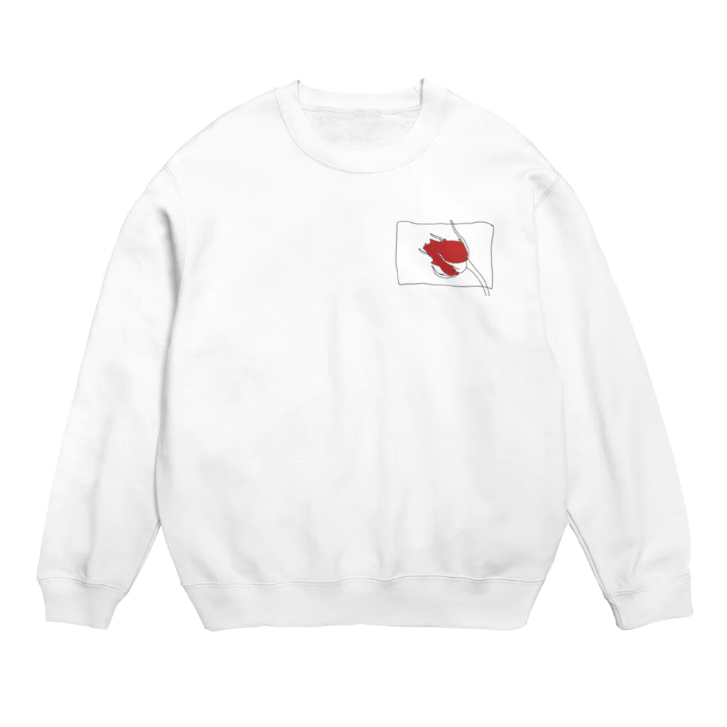 柘榴の薔薇 Crew Neck Sweatshirt