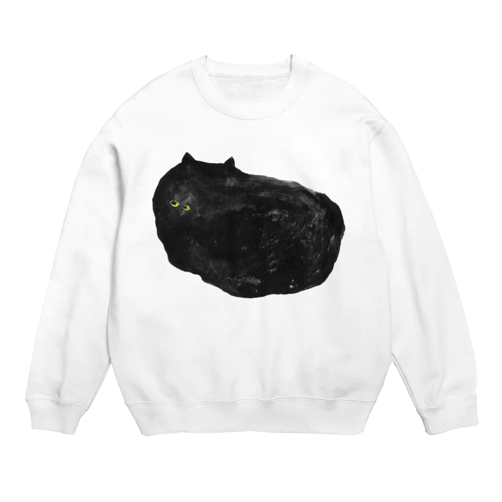 三好愛の夏の黒猫 Crew Neck Sweatshirt