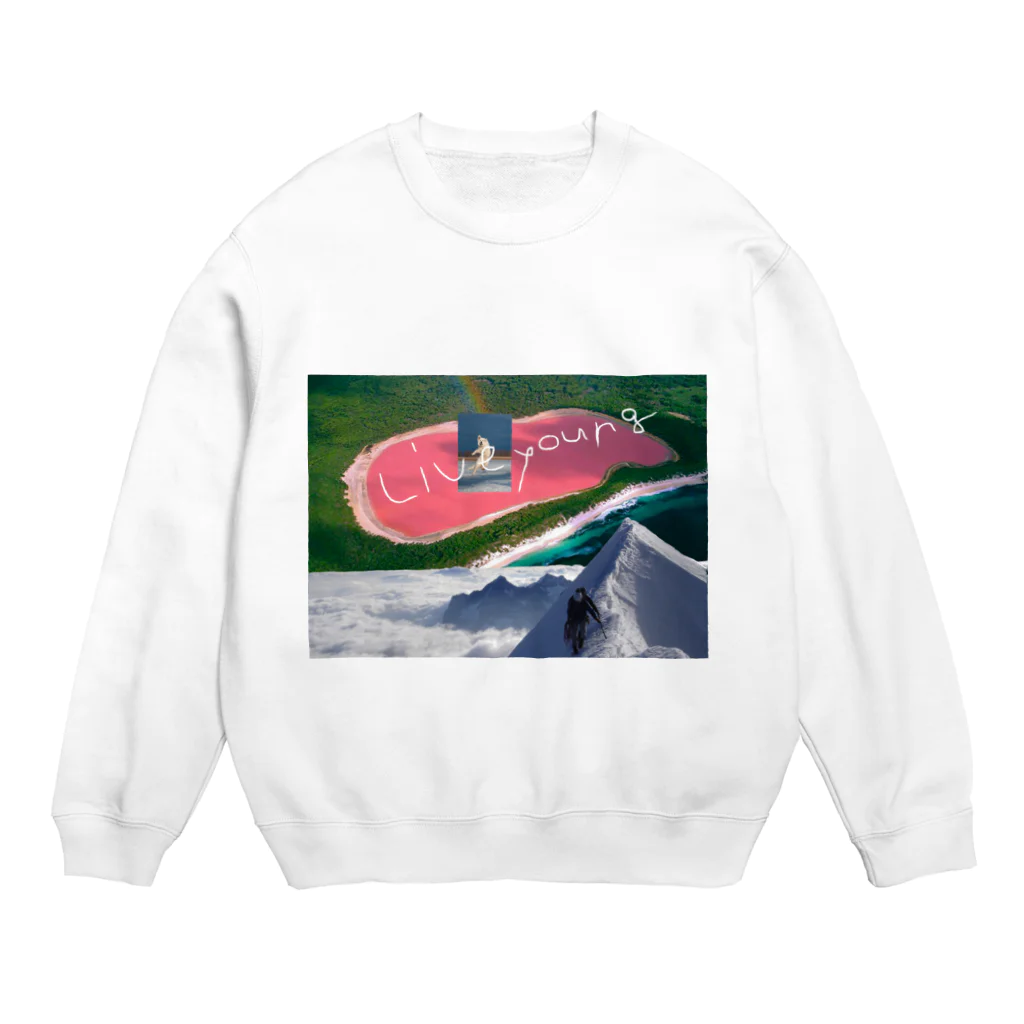 おみのりさん！のlive young Crew Neck Sweatshirt