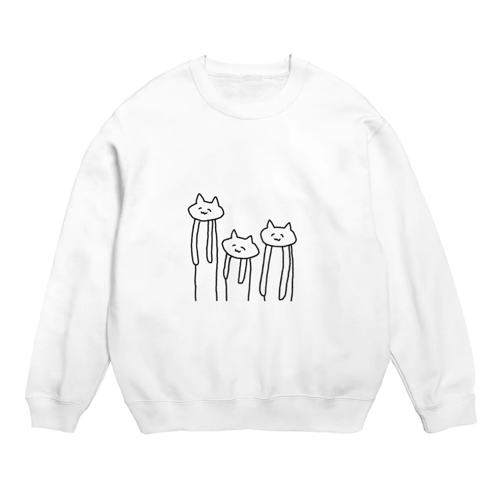 ゆるやかななにかのねこ3 Crew Neck Sweatshirt