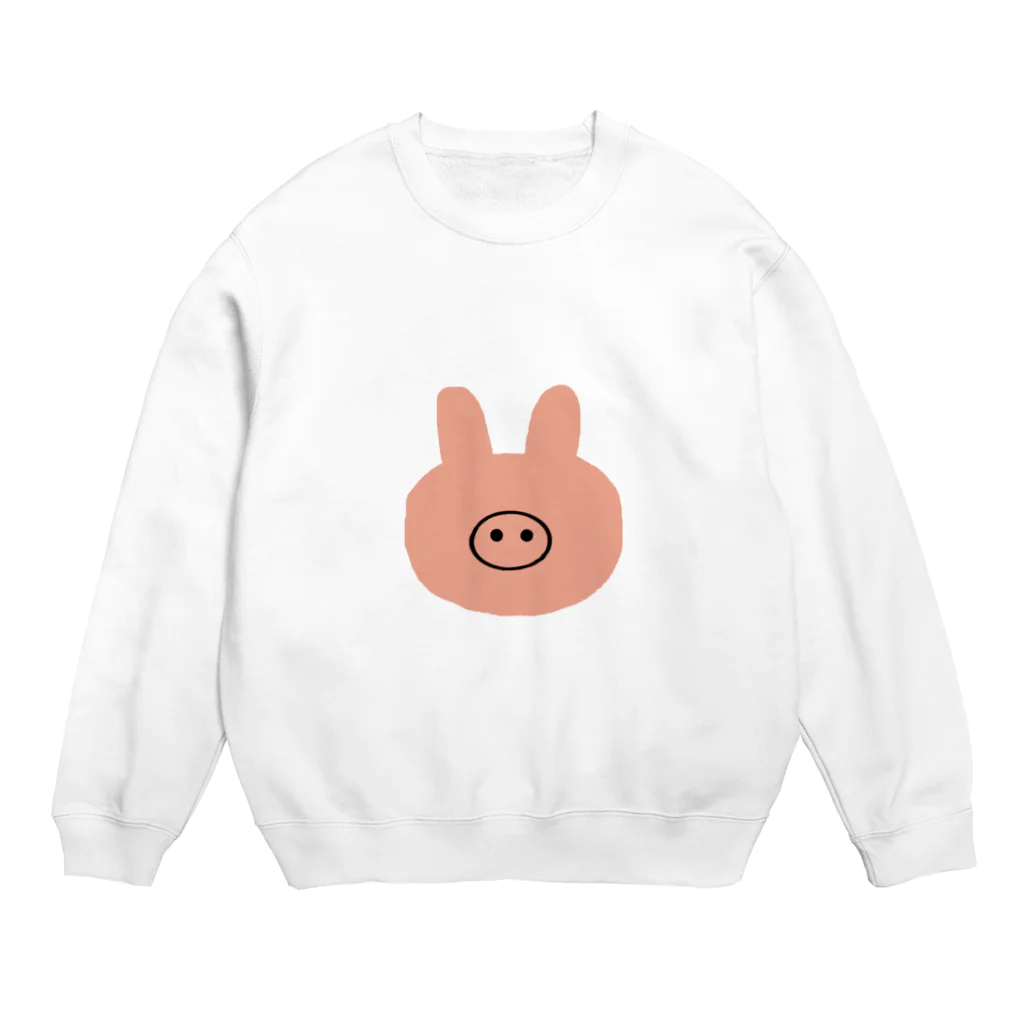 as_k_pigpigのブタウサギーナ Crew Neck Sweatshirt