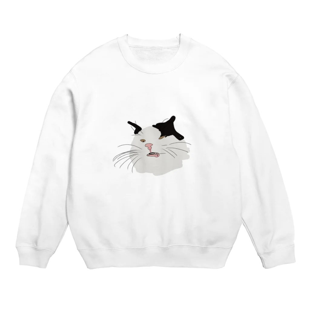 クロネコちゃん。のハチワレタロウ Crew Neck Sweatshirt