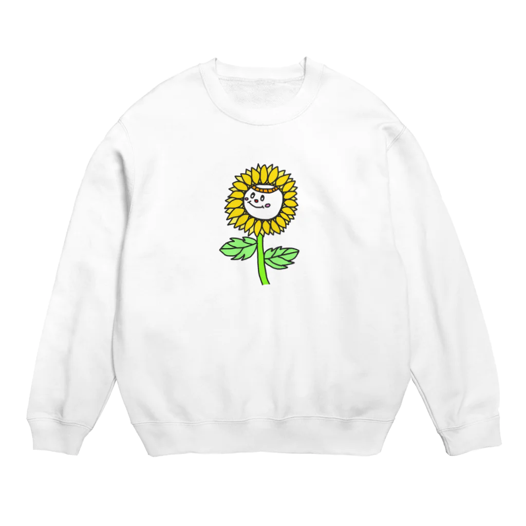 手描きＴシャツ seethesunのひまわりさん Crew Neck Sweatshirt