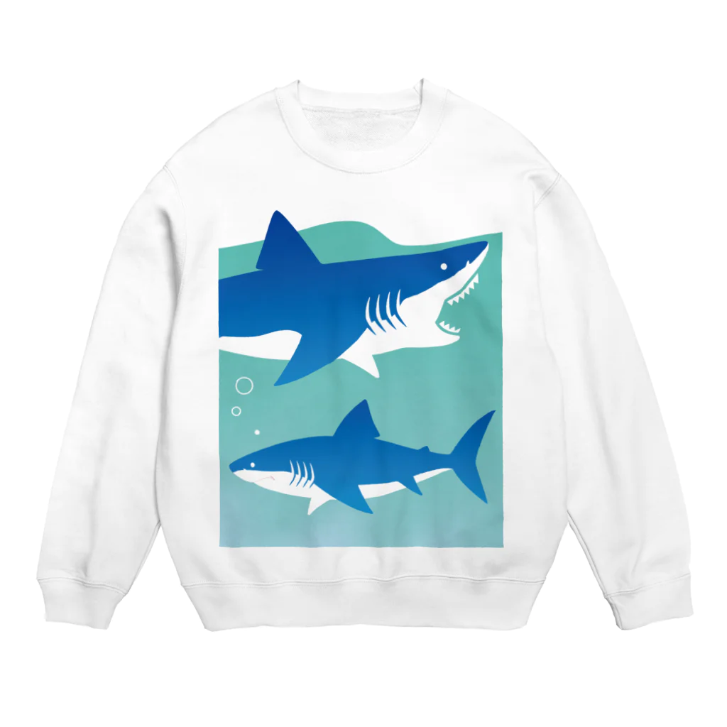 itaのLOVE SHARK Crew Neck Sweatshirt