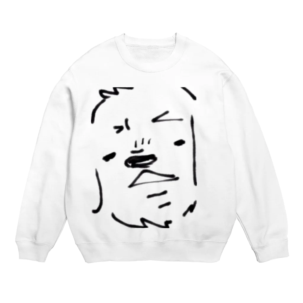 Amorosoの威嚇するゴールデンレトリバー Crew Neck Sweatshirt