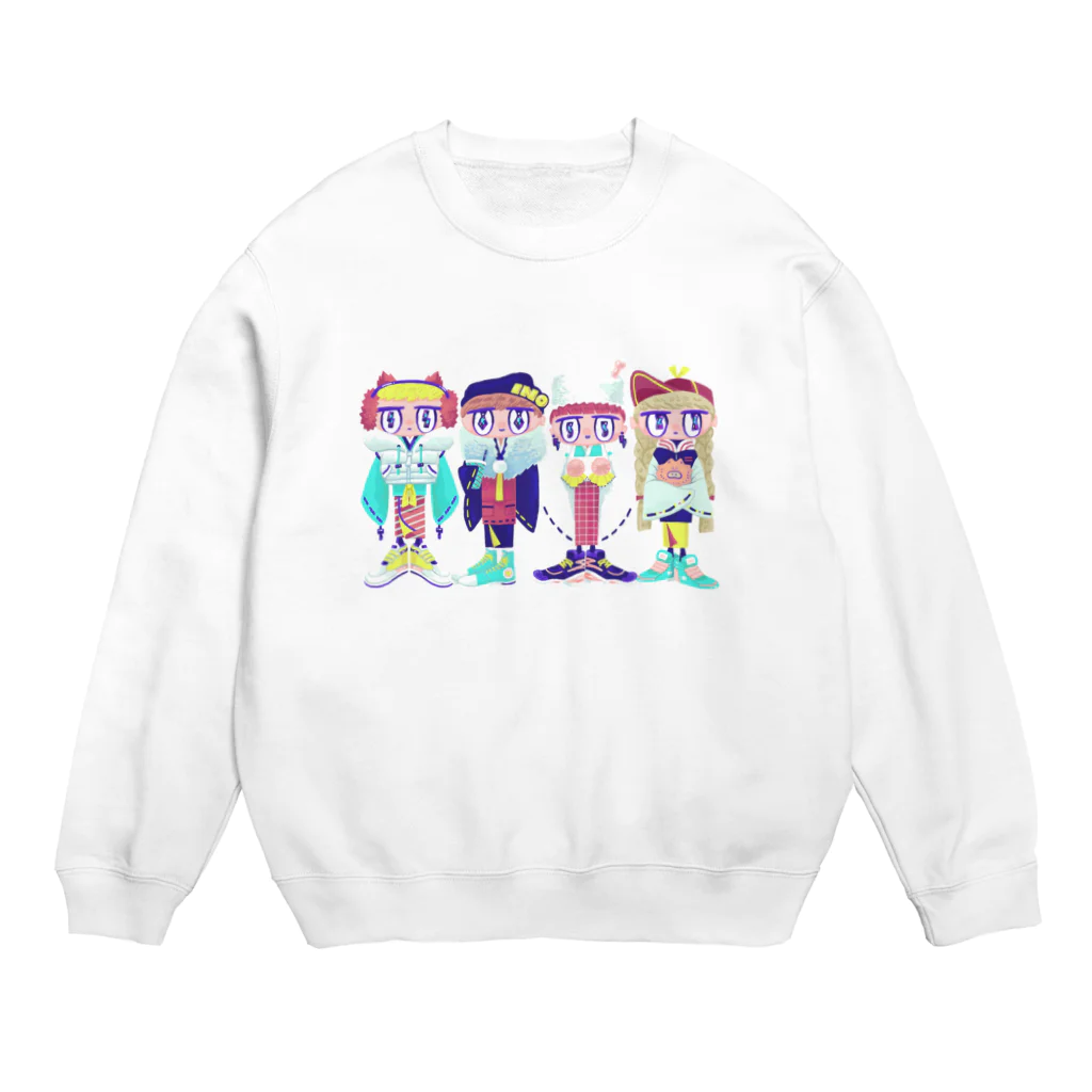 ニウハイスーカのイノシシ四人衆 Crew Neck Sweatshirt