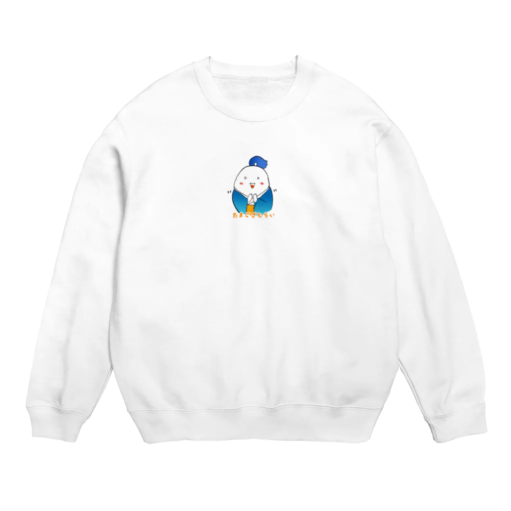 どろろんぱショップのたまござむらい Crew Neck Sweatshirt