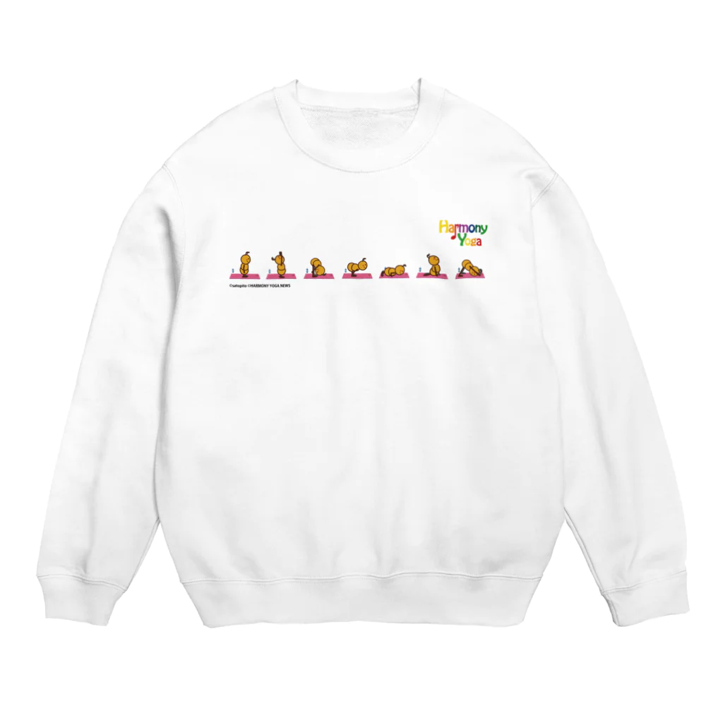 ハーモニーヨガのハーモニーヨガ　太陽礼拝 Crew Neck Sweatshirt