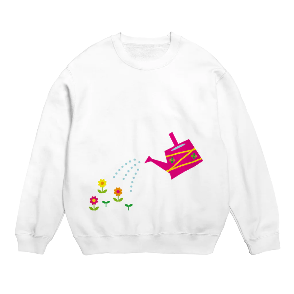 フォーヴァのじょうろとお花 Crew Neck Sweatshirt