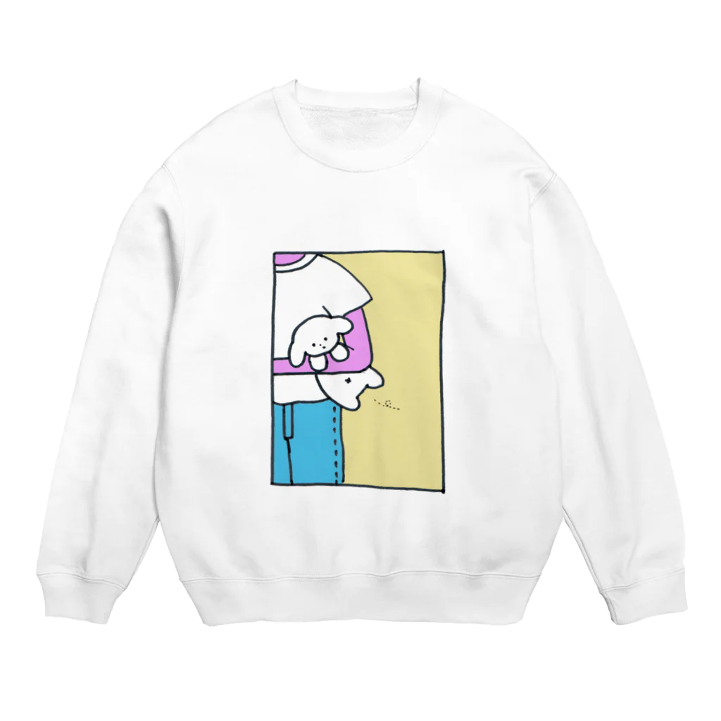 ゆりむらやのくそいぬちゃん Crew Neck Sweatshirt