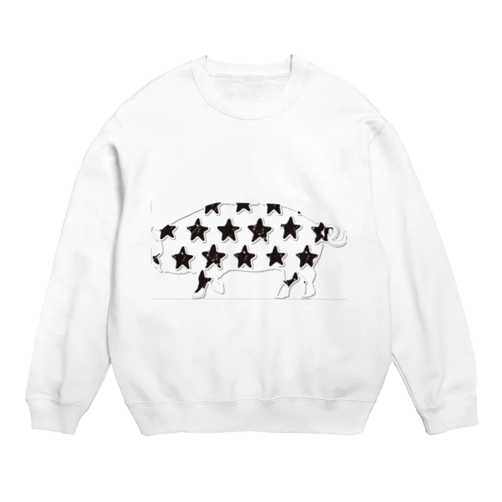 animalsのオシャレな豚さん Crew Neck Sweatshirt