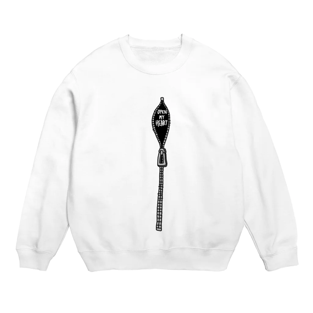 1104のOPEN MY HEART Crew Neck Sweatshirt