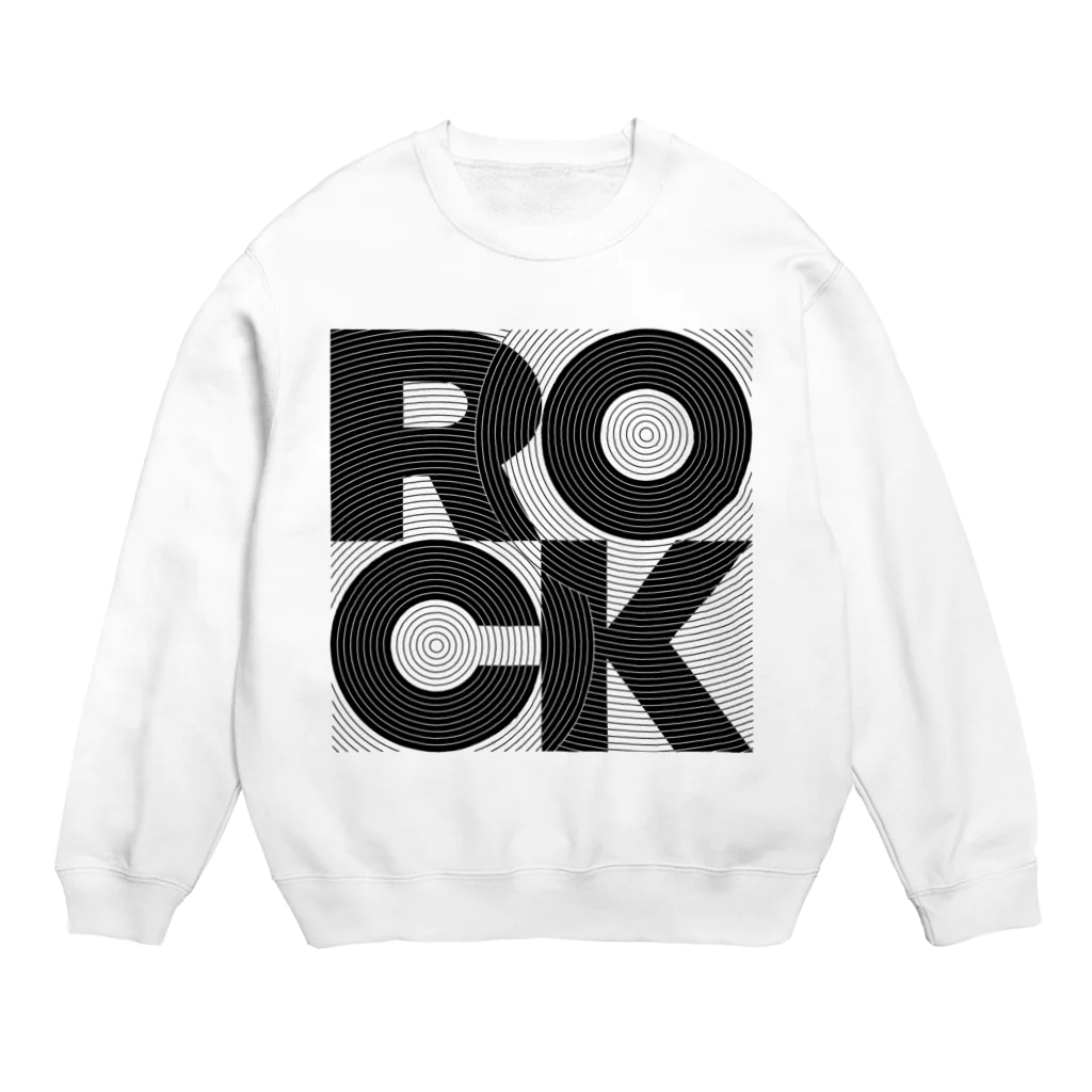 gemgemshopのROCK GROOVE Crew Neck Sweatshirt