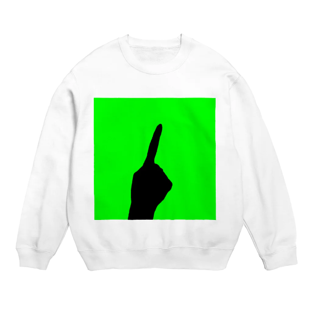 QB🦖のワンハンド・グリーン Crew Neck Sweatshirt