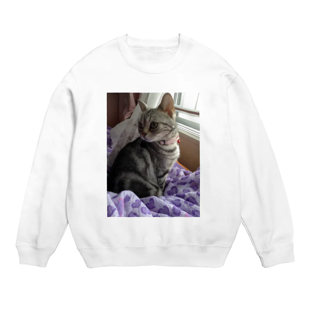 CarrieMomの見返り美猫キャリー1  Crew Neck Sweatshirt