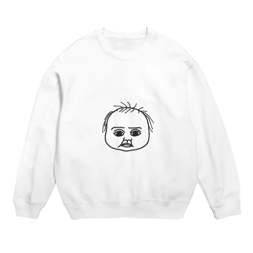 e-mamaのふてくされベイビー Crew Neck Sweatshirt