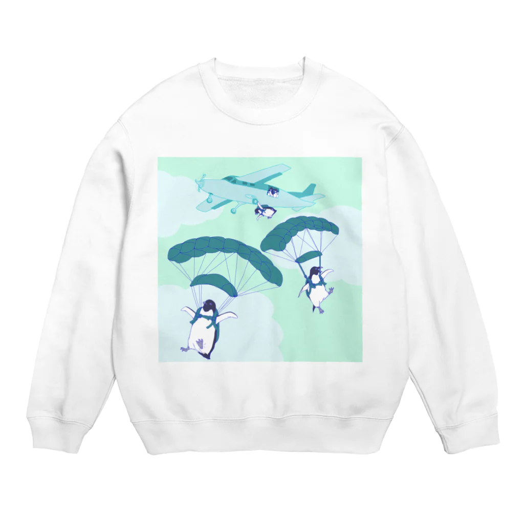 N谷スタジオのペンギンスカイダイバーズ Crew Neck Sweatshirt