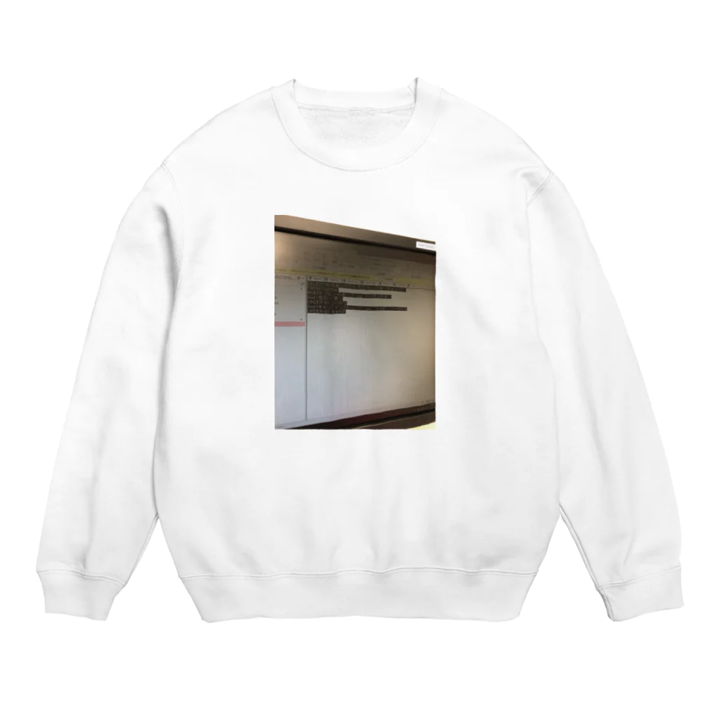 myonyomのカレーの食べ方''せき止め派 '' Crew Neck Sweatshirt